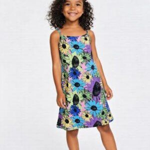 Steve Madden - Kids - Girl's - Floral Pop Art Spaghetti Strap Top - Size 8/10 M